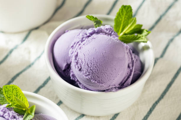 Lovely purple ube ice cream